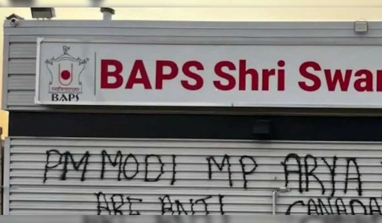 Hindu temple vandalised in US with anti-India graffiti