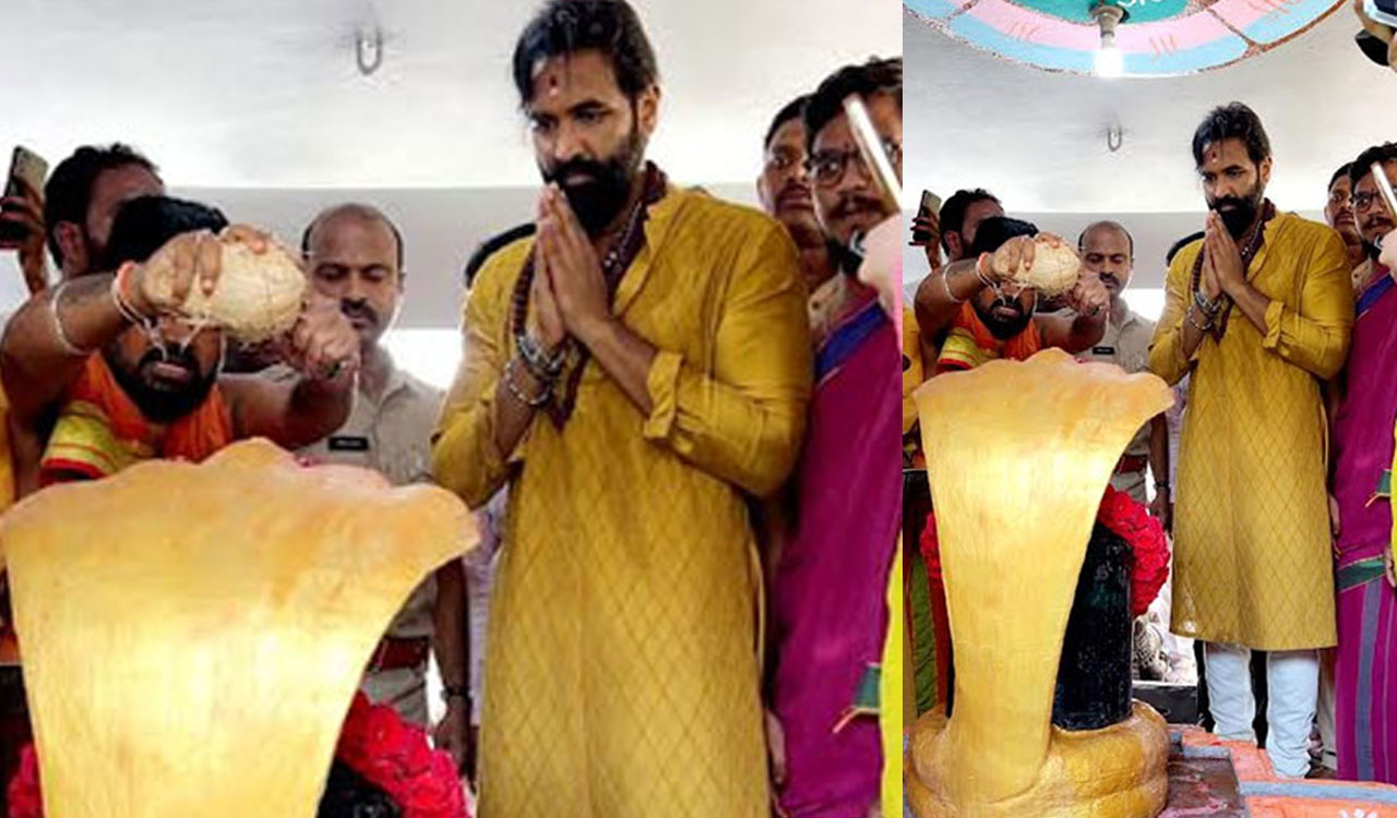 Actor Manchu Vishnu visits Kannappa’s birth place