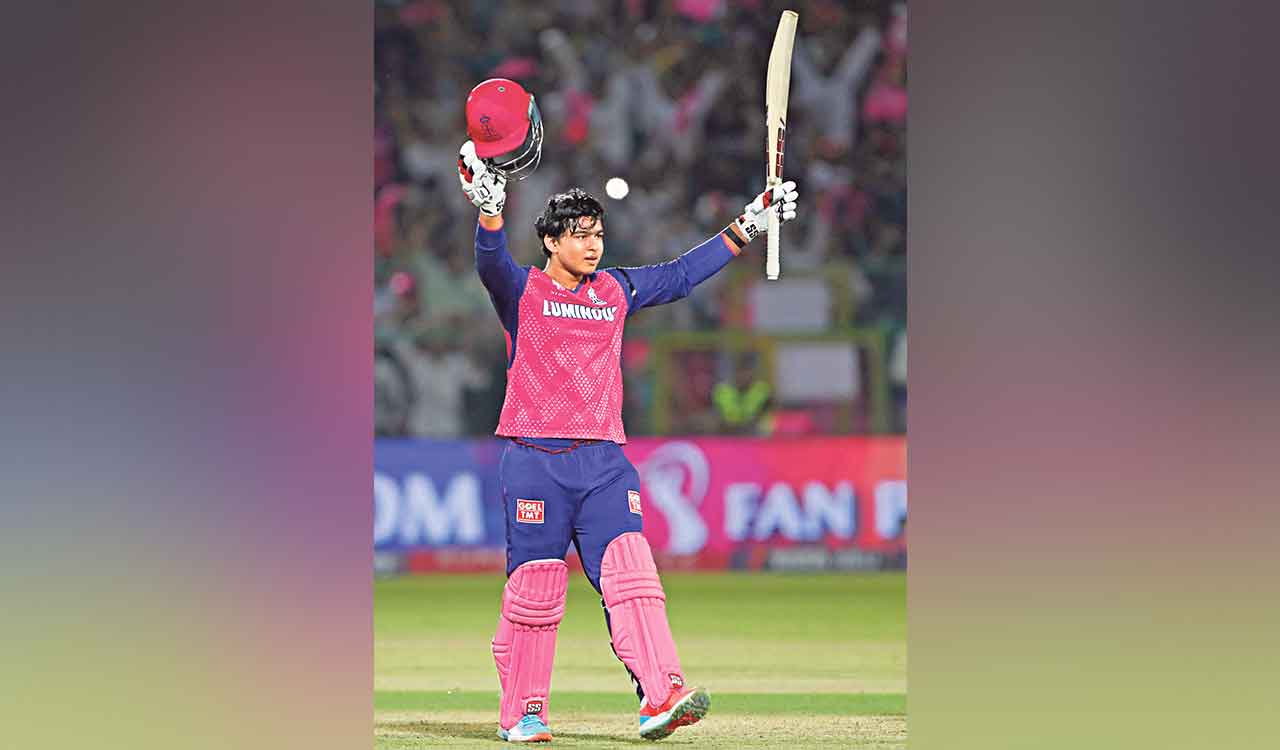 Bihar prodigy Vaibhav jolts GT with second fastest IPL ton to set up win for Rajasthan Royals