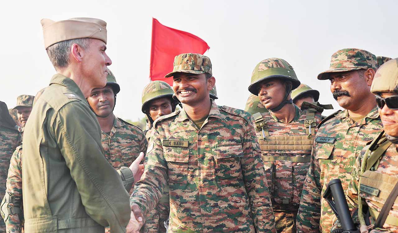 US, Indian troops hold large-scale joint landing drill on Kakinada Beach in Andhra Pradesh