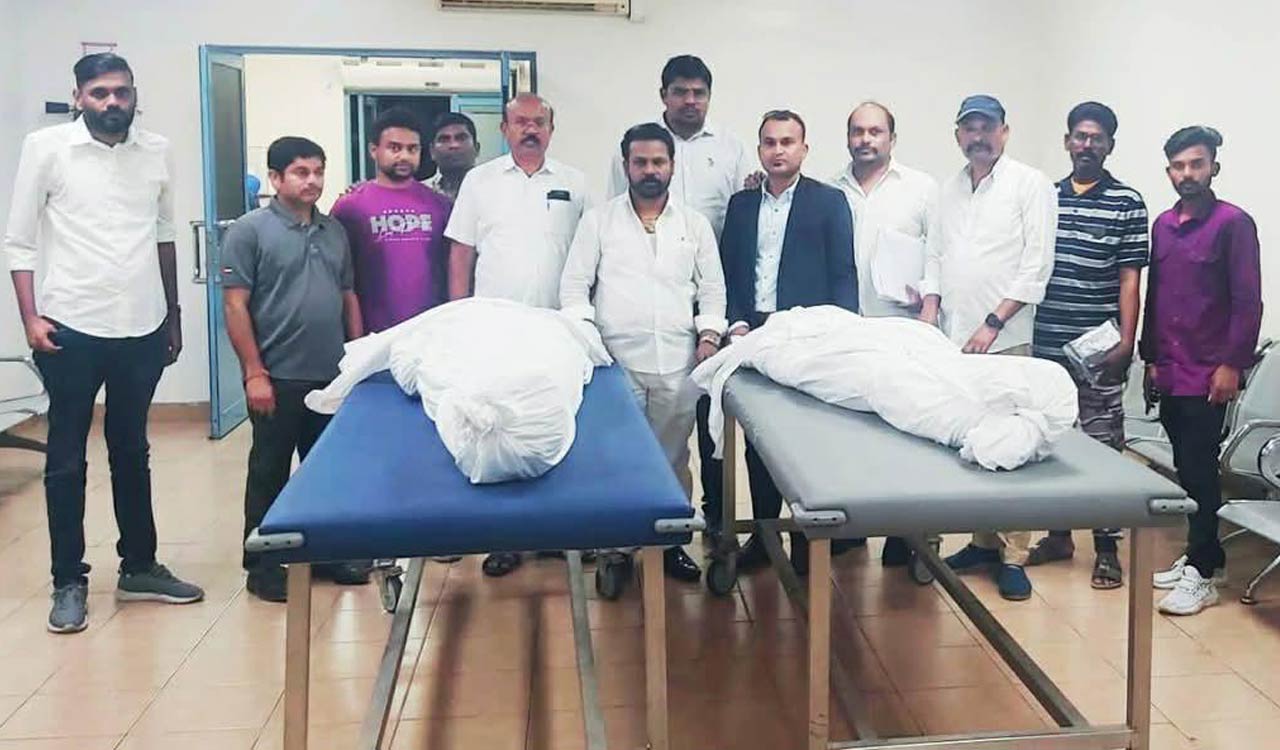 Bodies of Telangana workers killed in Dubai reach Hyderabad