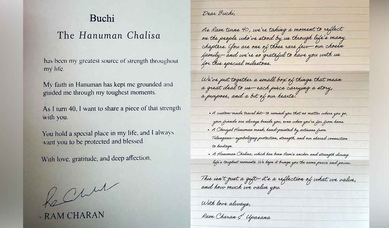 Here’s what Ram Charan and Upasana gifted director Buchi Babu on Charan’s birthday