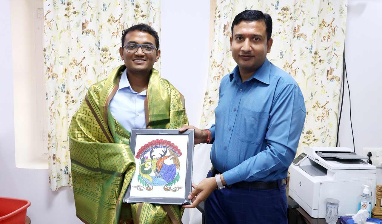 UPSC ranker felicitated in Telangana’s Adilabad