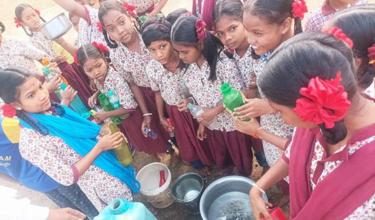 Ashram school students face drinking water crisis in Telangana's Asifabad