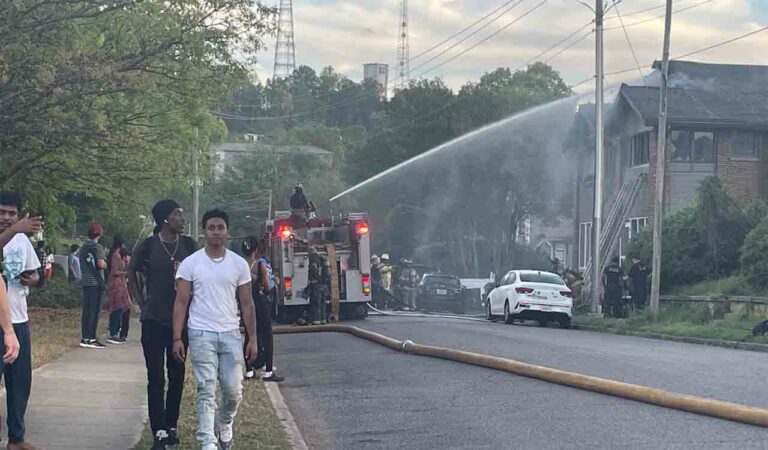 Fire accident in Birmingham of Alabama in US