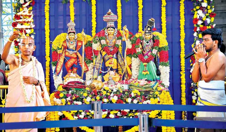 Hyderabad: Sri Rama Navami Celebrated with devotional fervor at Hare Krishna Golden Temple