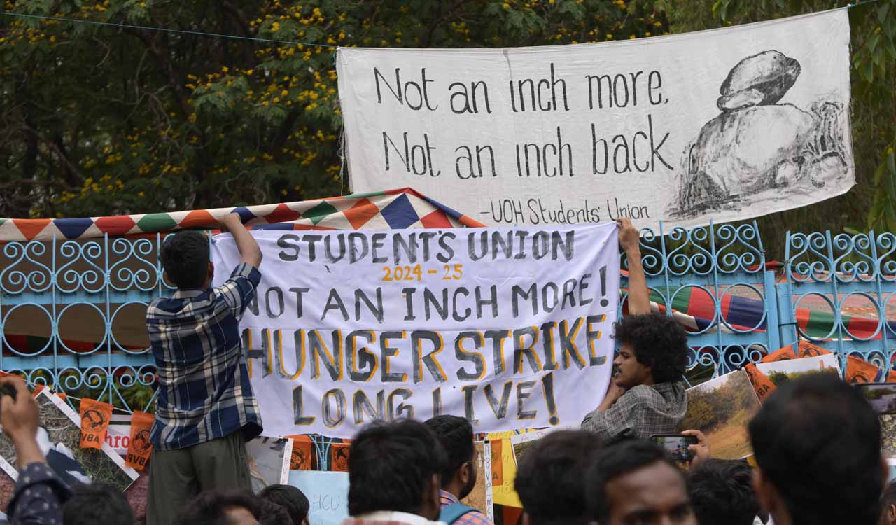 Students of University of Hyderabad conclude protests and relay hunger strike