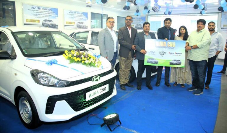 Hyderabad: JSP Hyundai launches green initiative with CNG Aura fleet for corporate sector