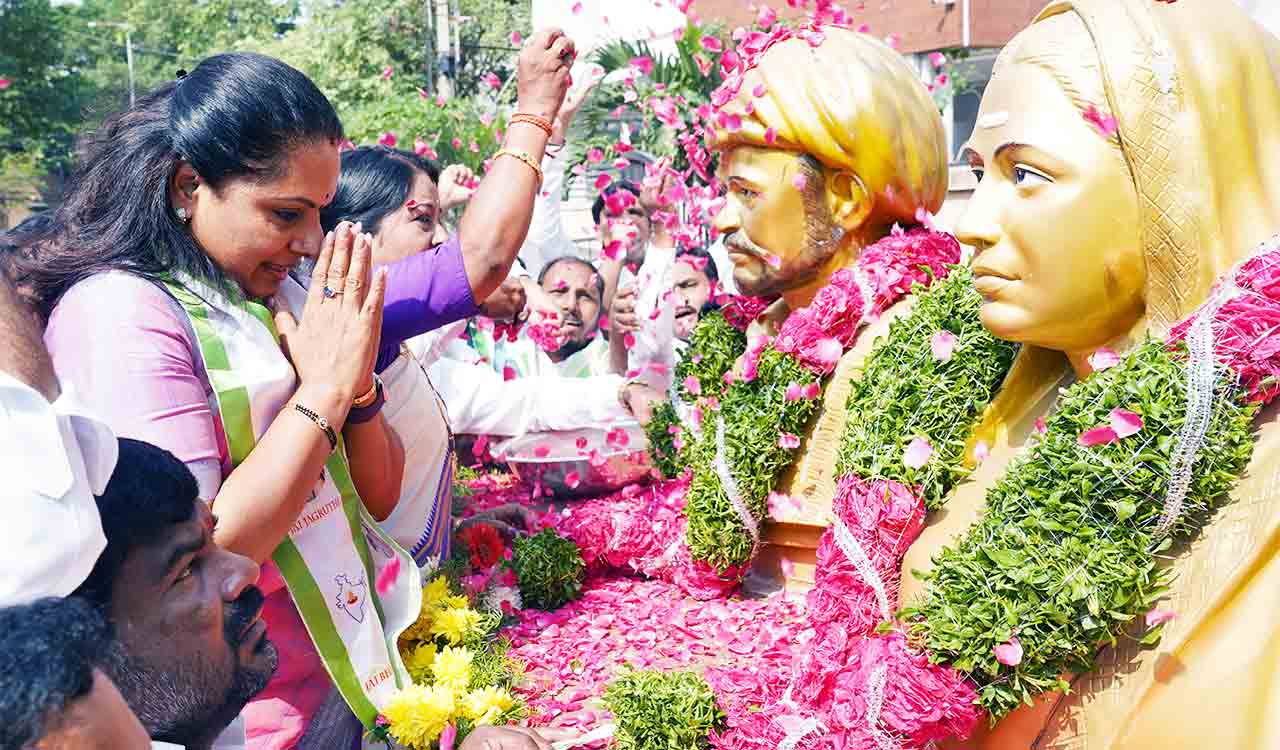 Install Phule’s statue in Assembly, make Caste Census report public, demands BRS MLC Kavitha