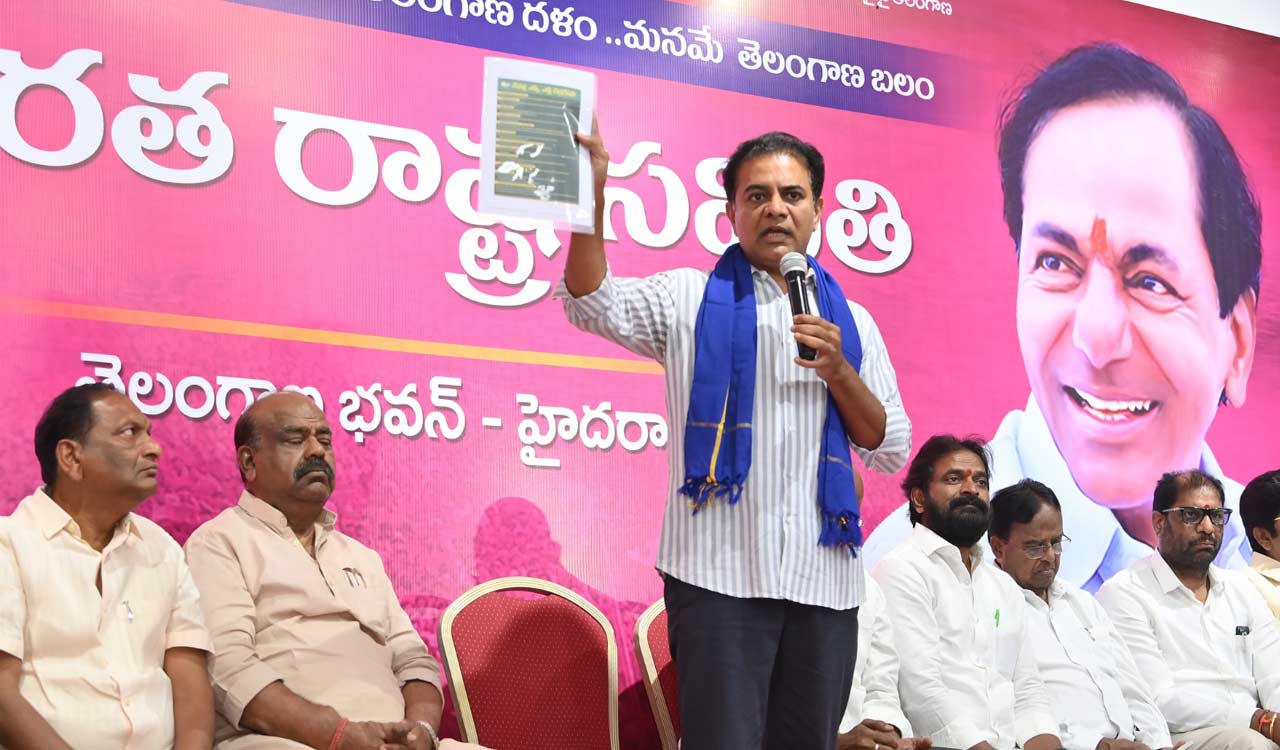 KTR demands apology from Congress for cheating Dalits