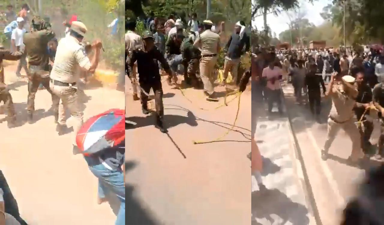 Kancha Gachibowli issue: There was no lathi charge on protesting students, says Cyberabad Police