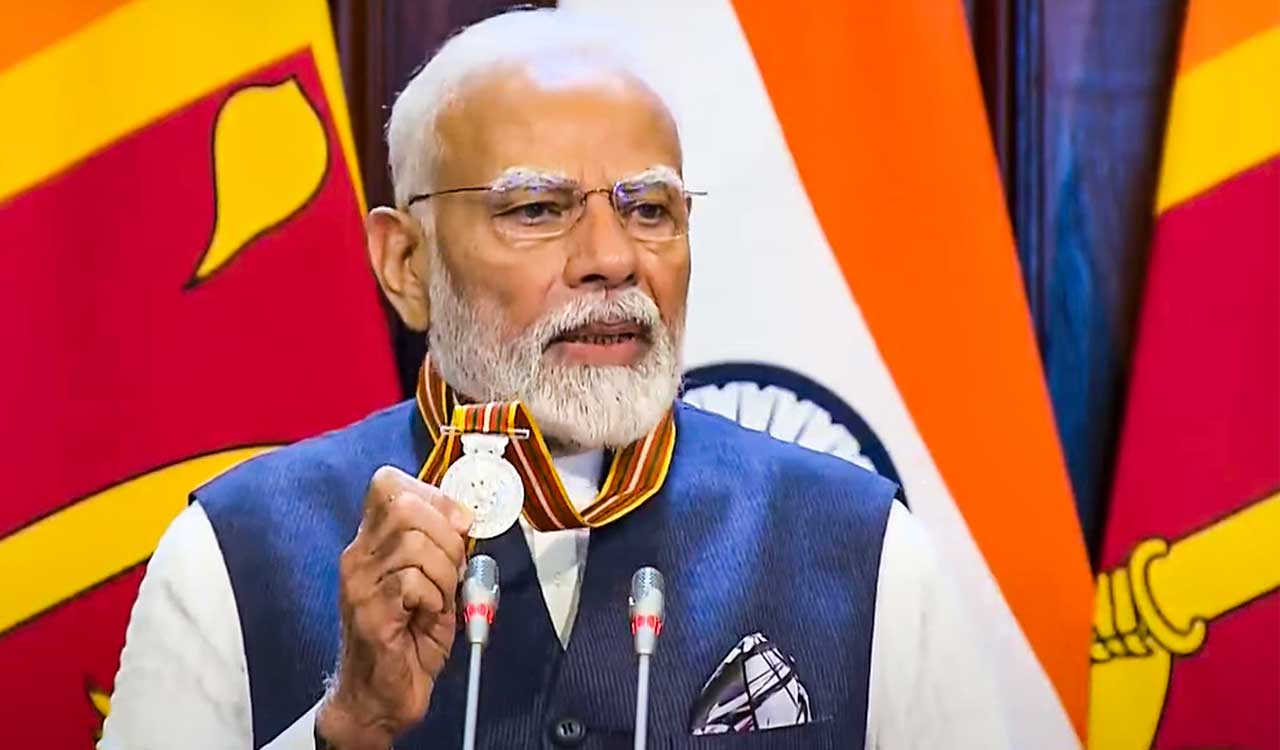Sri Lanka bestows Mithra Vibhushana award on PM Narendra Modi