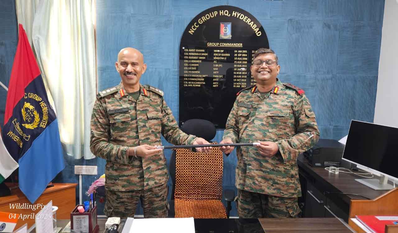 Col Prashant Kumar takes charge of NCC Group Hyderabad