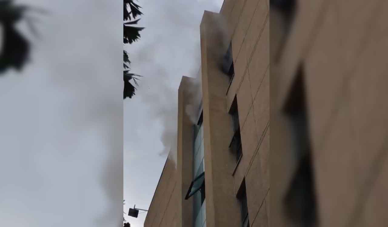 Watch: Fire breaks out at emergency wing of NIMS in Hyderabad