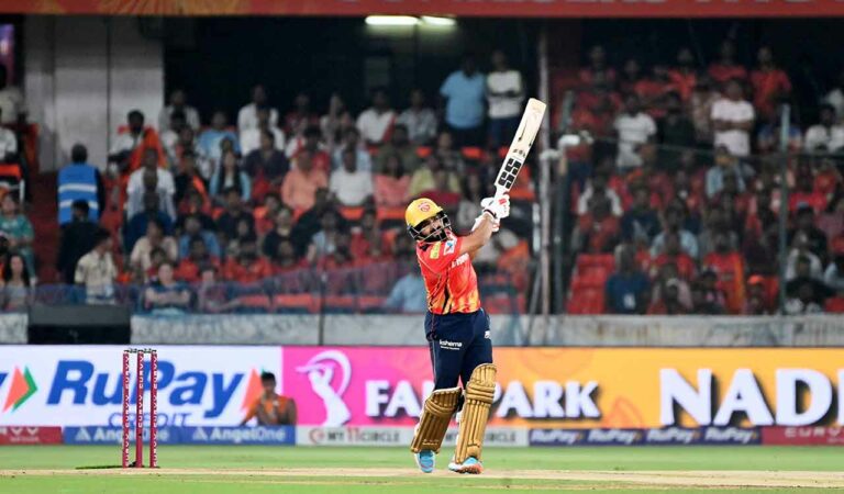 Shreyas sparkles as Punjab sets a formidable target of 246 for Sunrisers Hyderabad