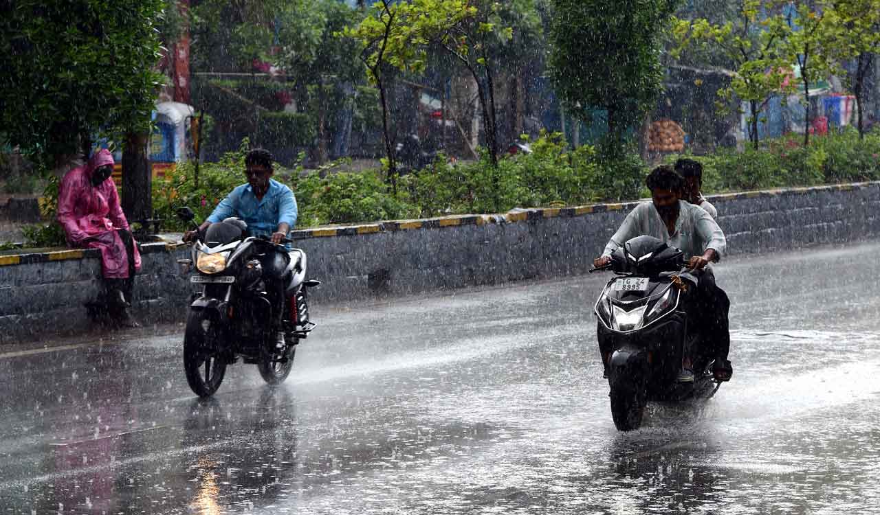 Brief spell of rain lashes several parts of Hyderabad on Tuesday