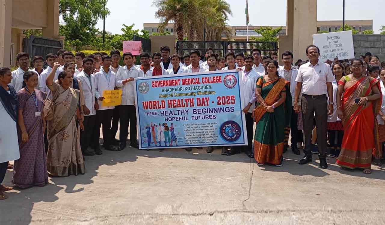 Kothagudem Government Medical College holds health awareness walk