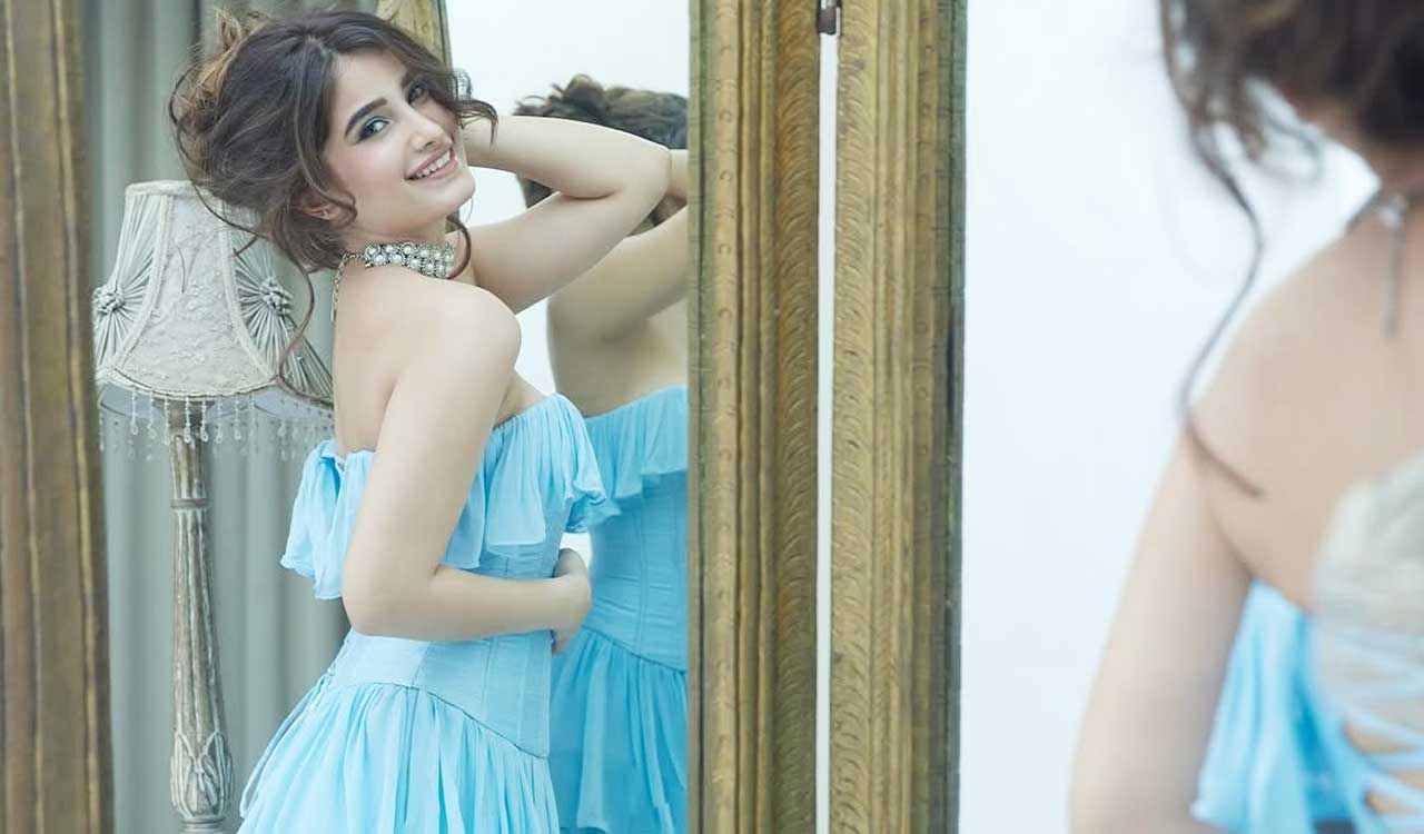 Rasha Thadani channels inner princess in icy blue gown