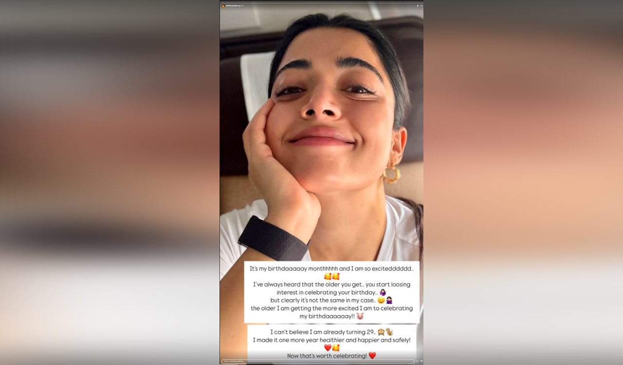 Rashmika Mandanna can’t keep calm as her birthday month begins