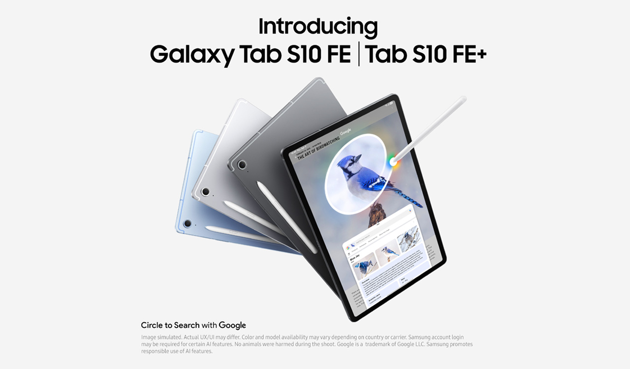 Samsung launches Galaxy Tab S10 FE series with AI features, slimmer design