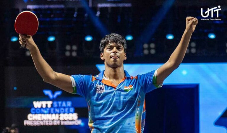 Hyderabad paddler Snehit creates history, breaking into top 100 world rankings