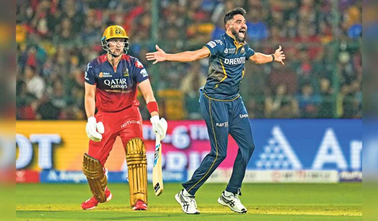 Gujarat Titans halts Royal Challengers' progress, win by 8 wickets; Buttler, Siraj shines