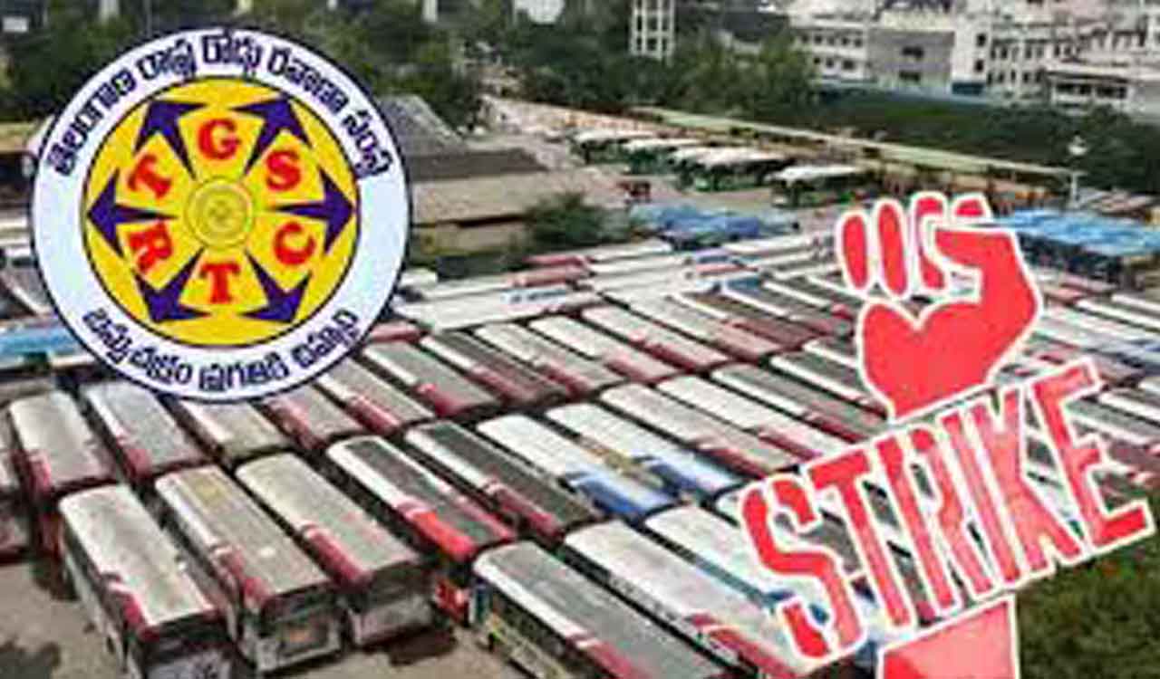 Telangana: RTC unions to go on complete strike from May 6