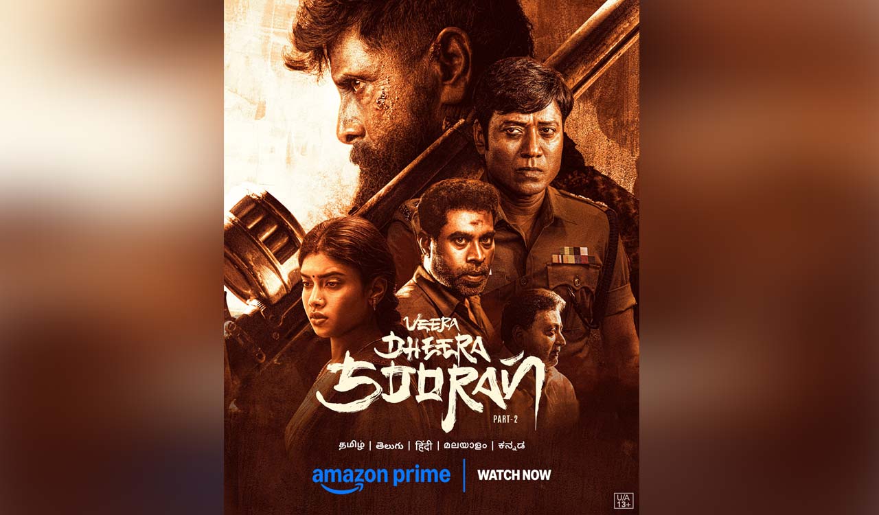 Veera Dheera Sooran Part 2 starring Vikram now streaming on Amazon Prime Video