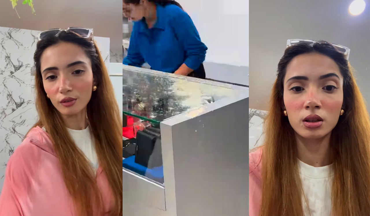 Watch: Hyderabad influencer throws coffee at store staff during heated exchange at mall
