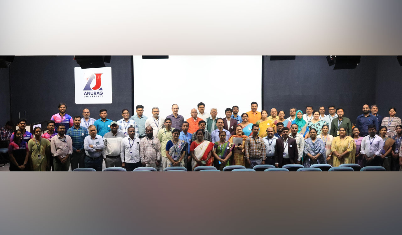 Anurag University hosts research event ‘Anudhaban’ on university campus in Hyderabad