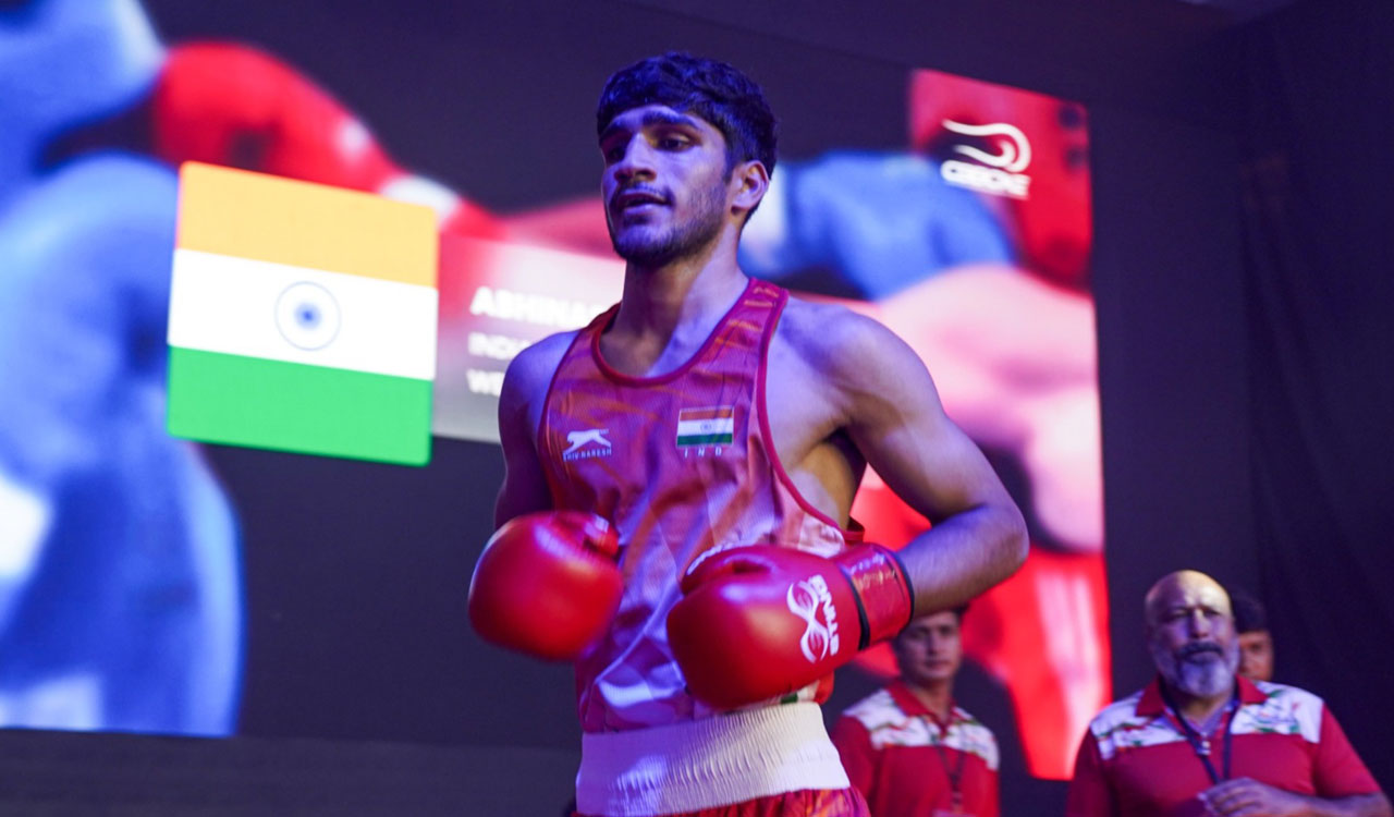 Indian boxer Abhinash Jamwal in World Boxing Cup final