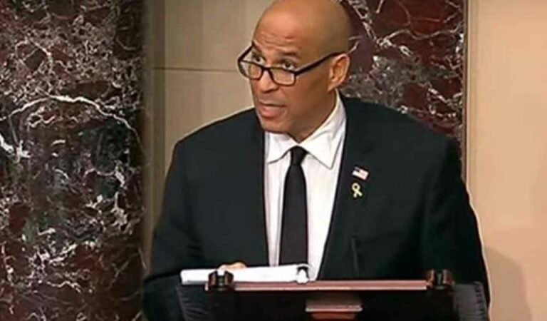 New Jersey Democratic Sen. Cory Booker sets record with marathon Senate speech