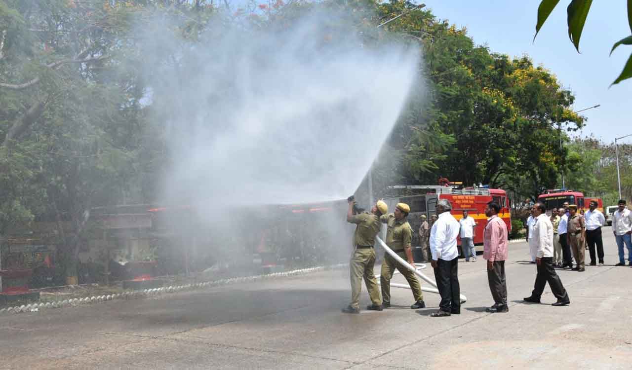 Telangana: Fire Services Week kicks off at Ordnance Factory Medak