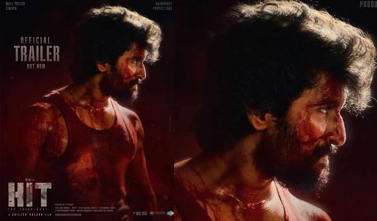 Watch: Nani’s HIT 3 trailer promises gripping crime thriller