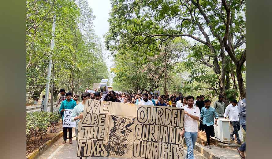 EFLU, JNU Students Unions extend solidarity with University of Hyderabad students