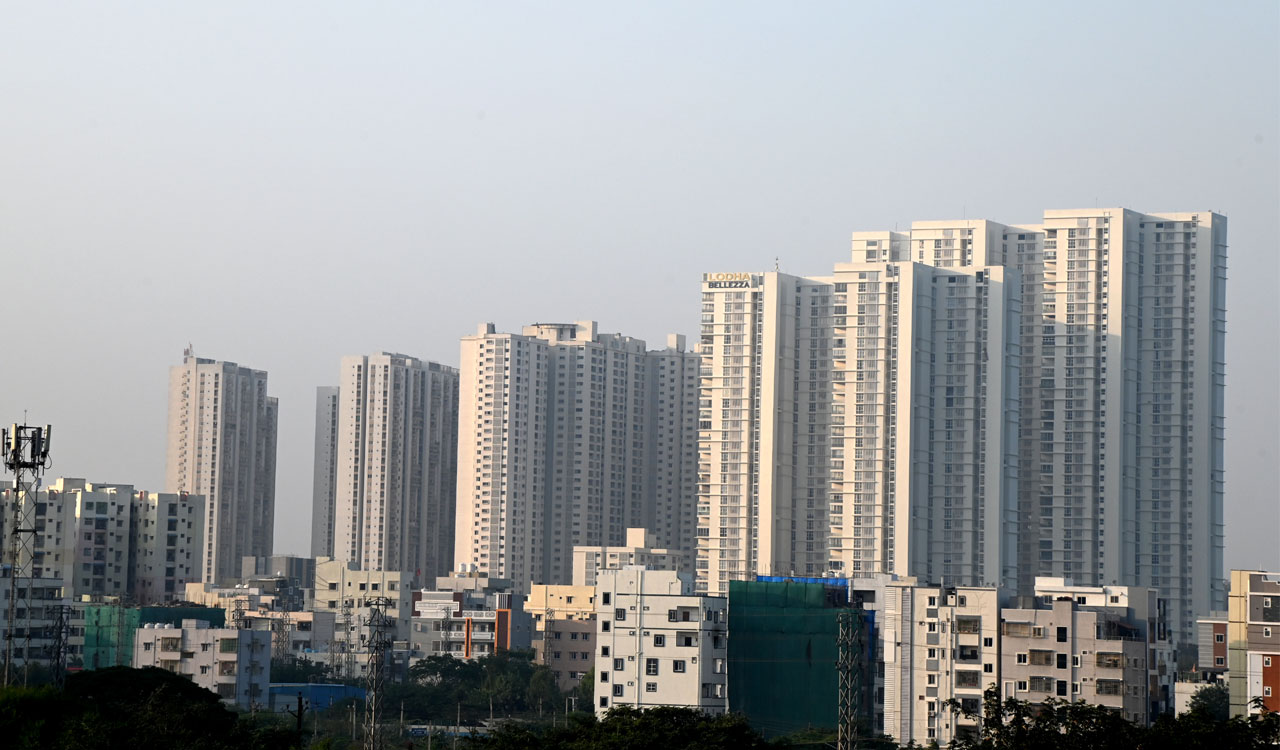 Unsold residential property stocks go up sharply in Hyderabad