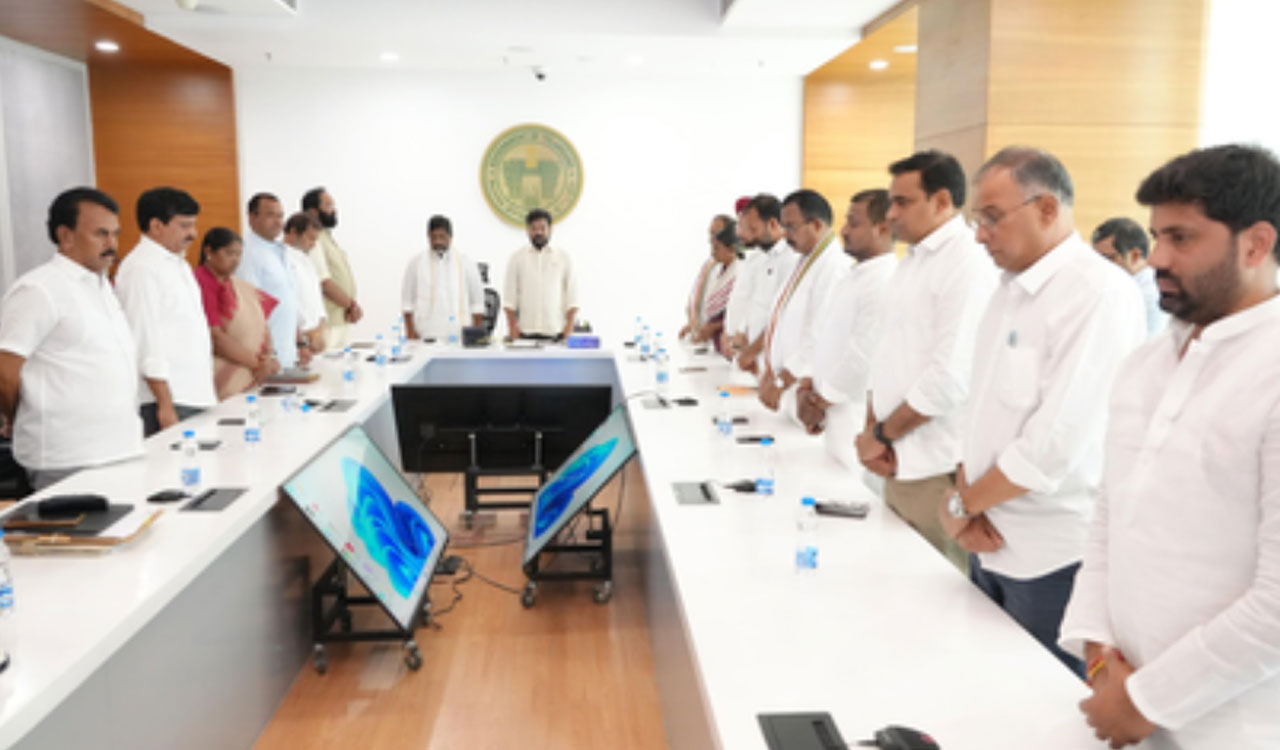 Telangana CM Revanth Reddy, ministers pay homage to victims of Pahalgam terror attack
