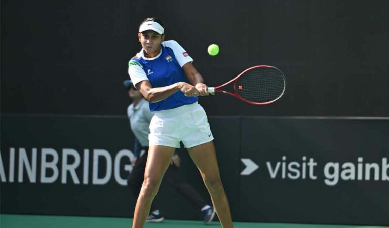 Dream debut for Hyderabad's tennis star Shrivalli at Billie Jean King Cup in Pune