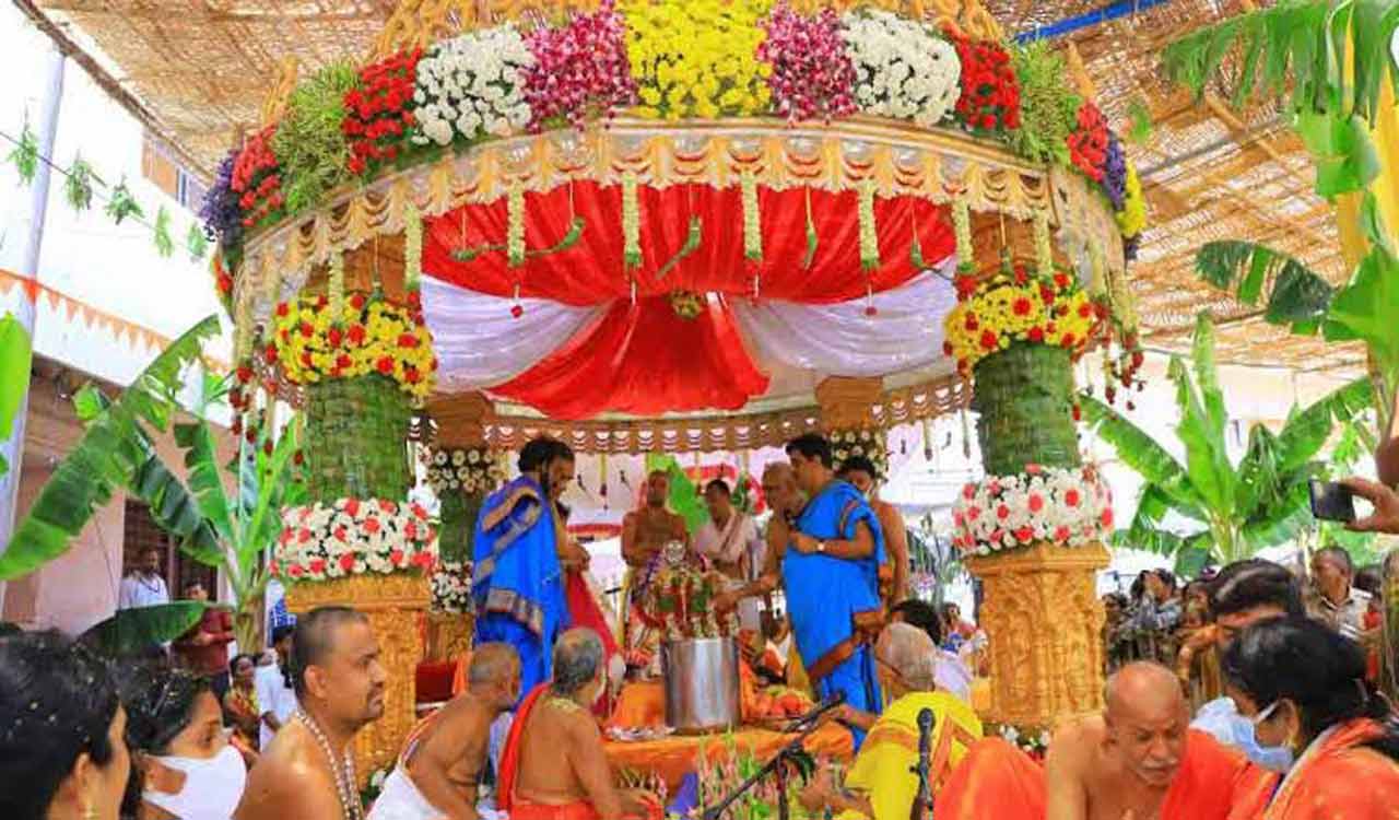 Rama Navami celebrated with a difference in Vemulawada