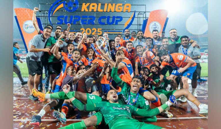 sports fc goa thrashes jamshedpur fc in kalinga super cup final to clinch title for second time