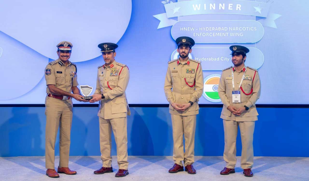 Hyderabad Police Commissioner CV Anand receives international award