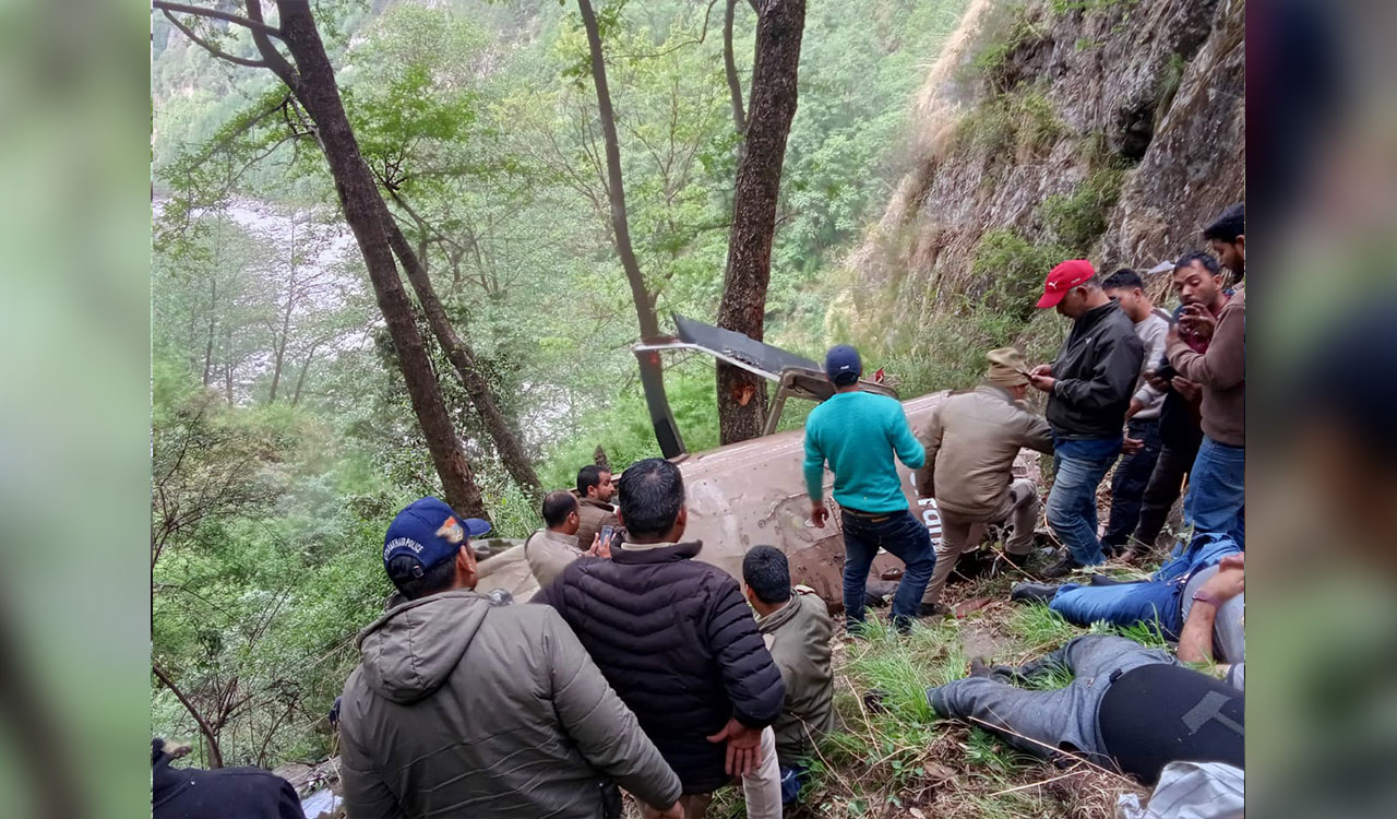 Helicopter with seven on board crashes in Uttarakhand’s Uttarkashi district