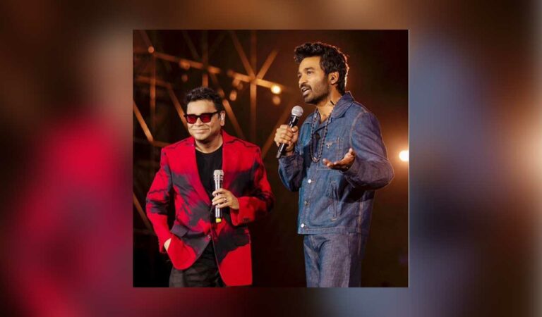 entertainment dhanush surprises the audience at a r rahmans concert in mumbai