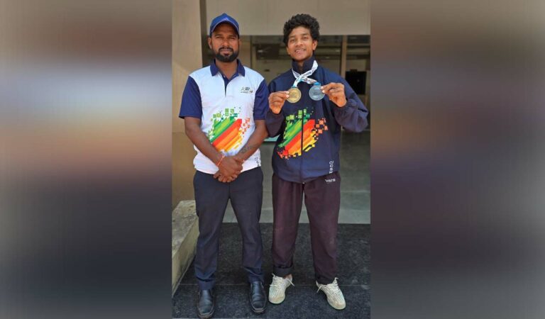 sports tribal teen from narayanpur shines in mallakhamb at khelo india beach games