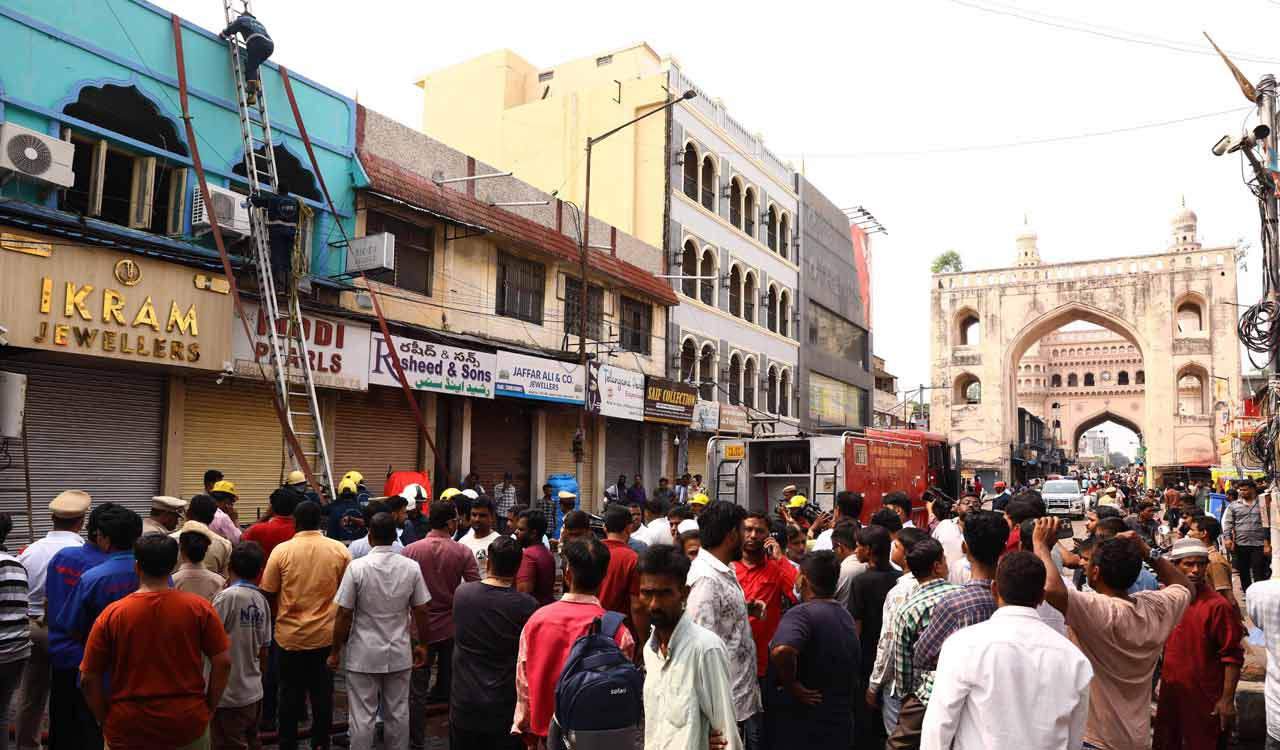 Hyderabad’s Gulzar Houz building fire likely started due to short circuit in pearl shop