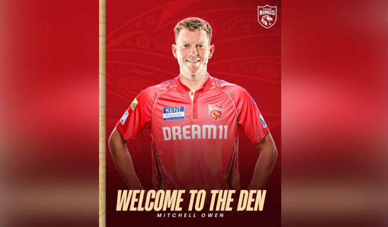 IPL 2025 Punjab Kings ropes in Mitch Owe