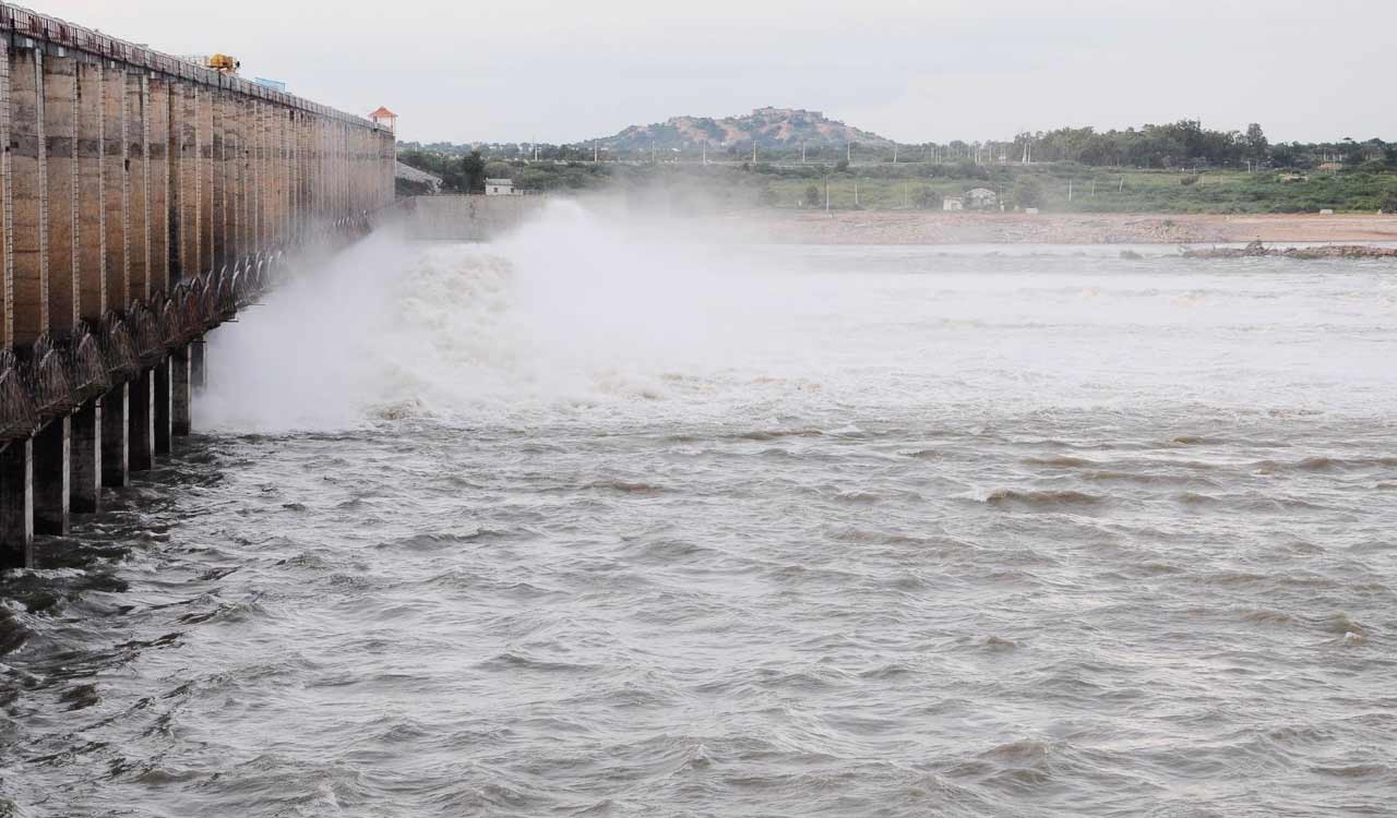 Surge in inflows at Telangana’s Jurala project as upper catchment areas of Krishna basin receive heavy rainfall