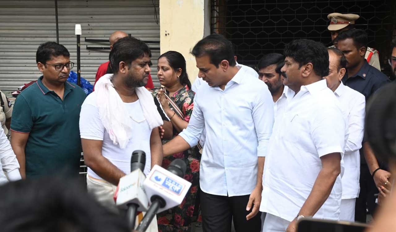 KTR questions Govt lapses in Gulzar Houz tragedy; demands Rs 25 lakh ex gratia