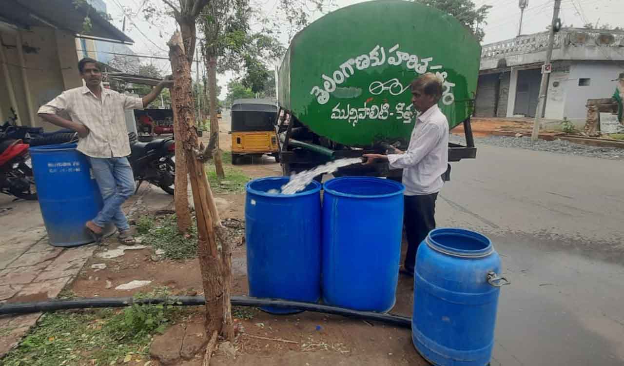 Kothagudem residents reeling under severe shortage of drinking water
