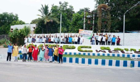 NTPC officials taking part in Swachhta Pakhwada. 